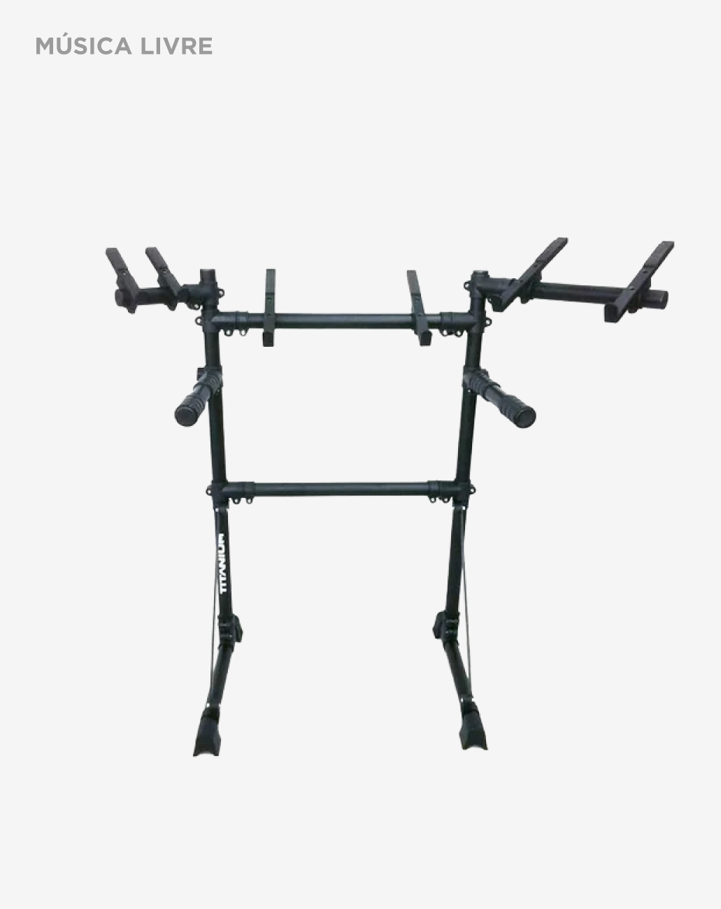 Rack para teclado custom Titanium com suporte para notebook e controlador