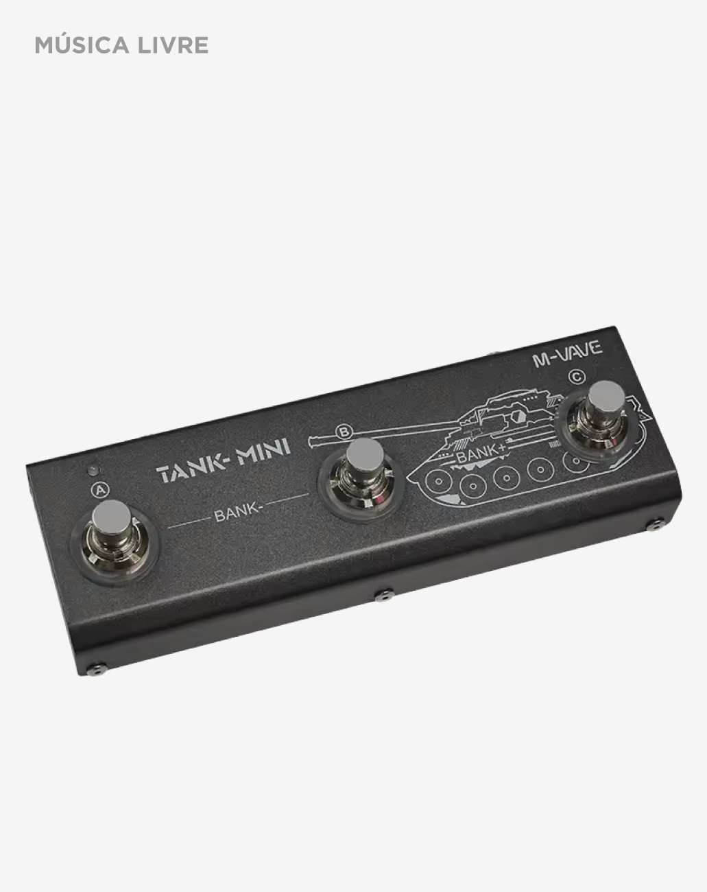 Pedaleira M-Vave Tank Mini Para Guitarra e Contrabaixo