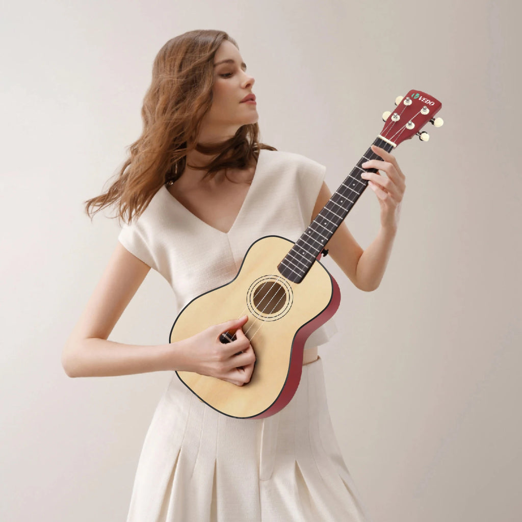Ukulele de 23 polegadas para adultos, crianças e iniciantes