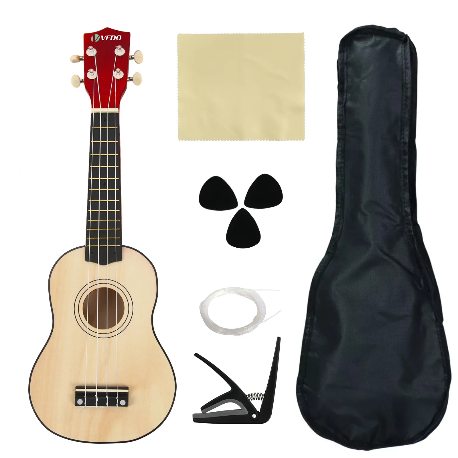 Ukulele de 23 polegadas para adultos, crianças e iniciantes