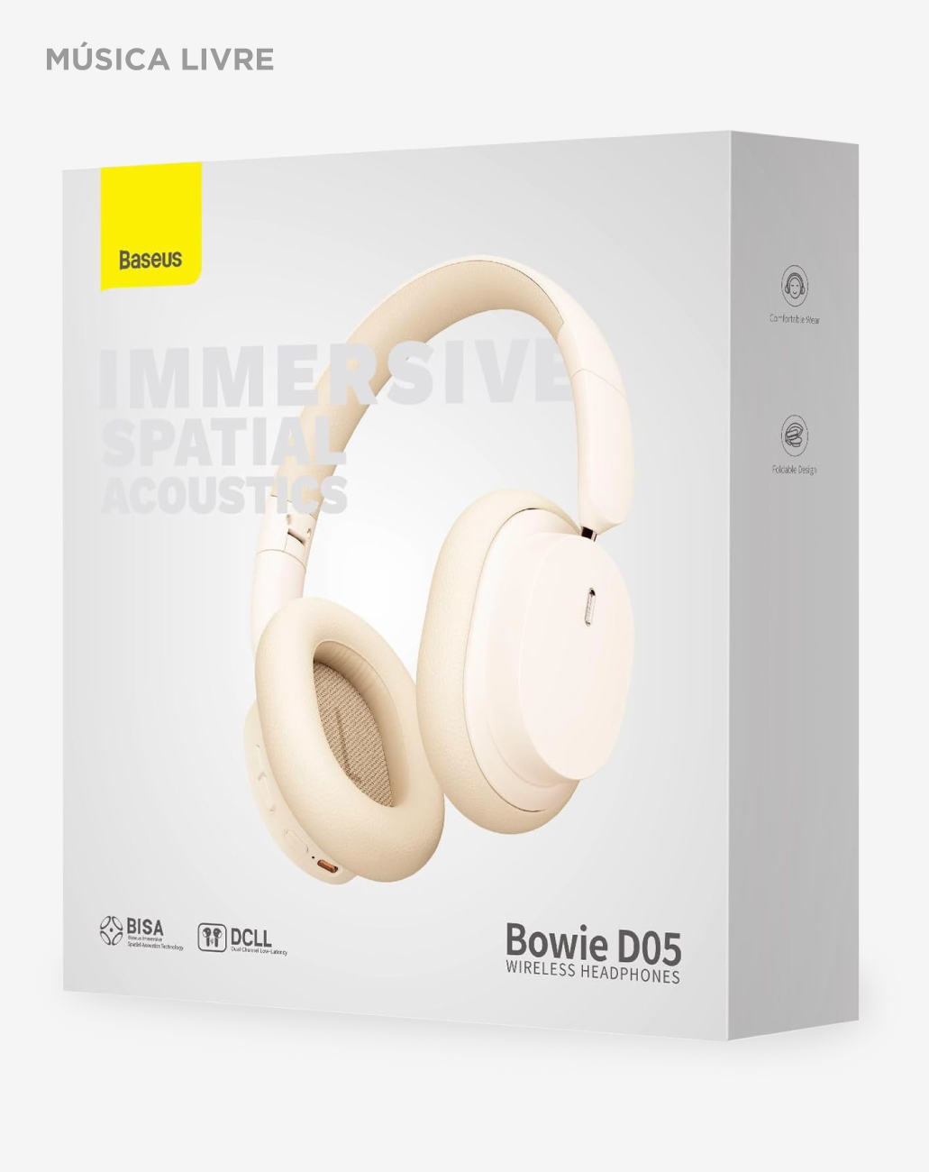 Fone de ouvido Baseus Bowie D05 Bluetooth