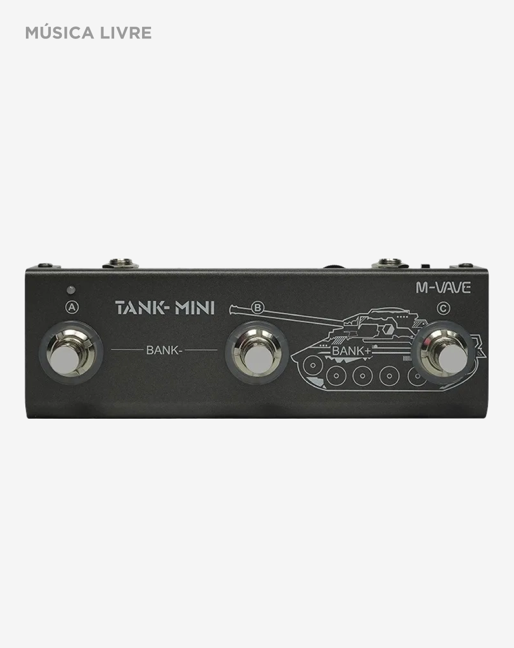 Pedaleira M-Vave Tank Mini Para Guitarra e Contrabaixo