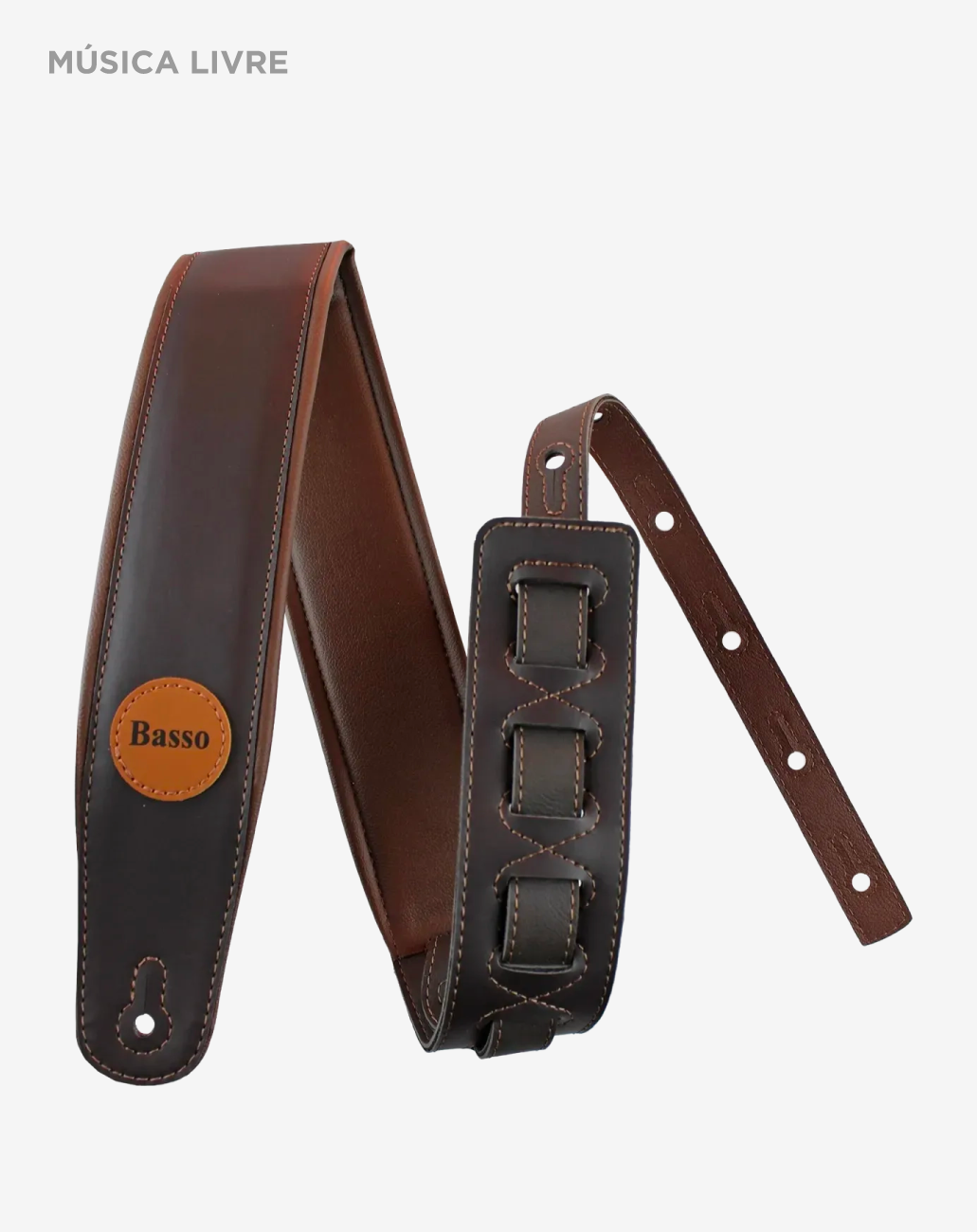 Correia Classic Basso para baixo e guitarra - marrom
