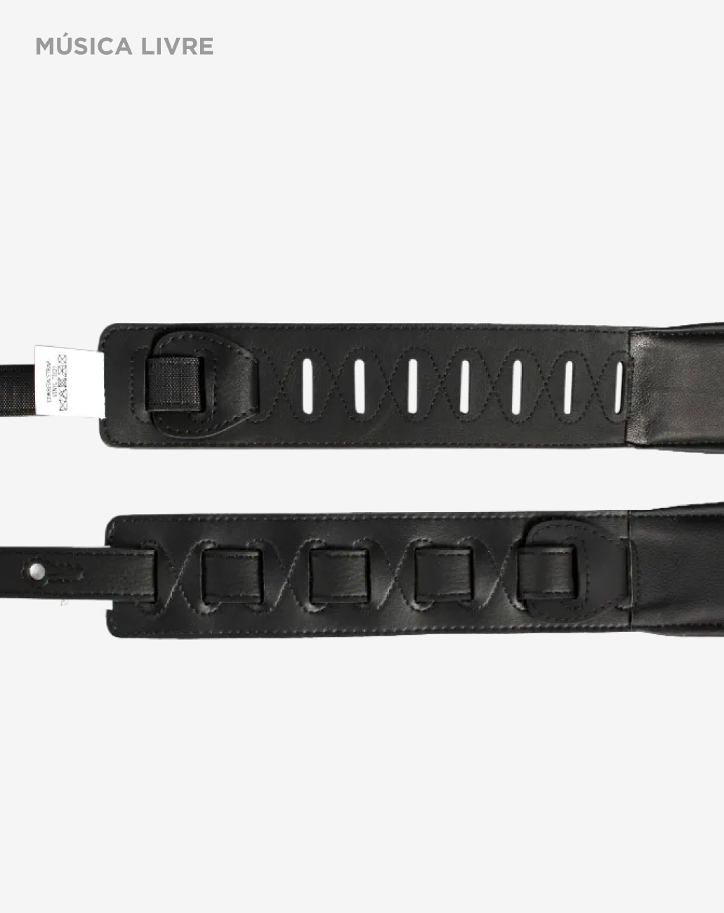 Correia Classic Basso para baixo e guitarra - preto