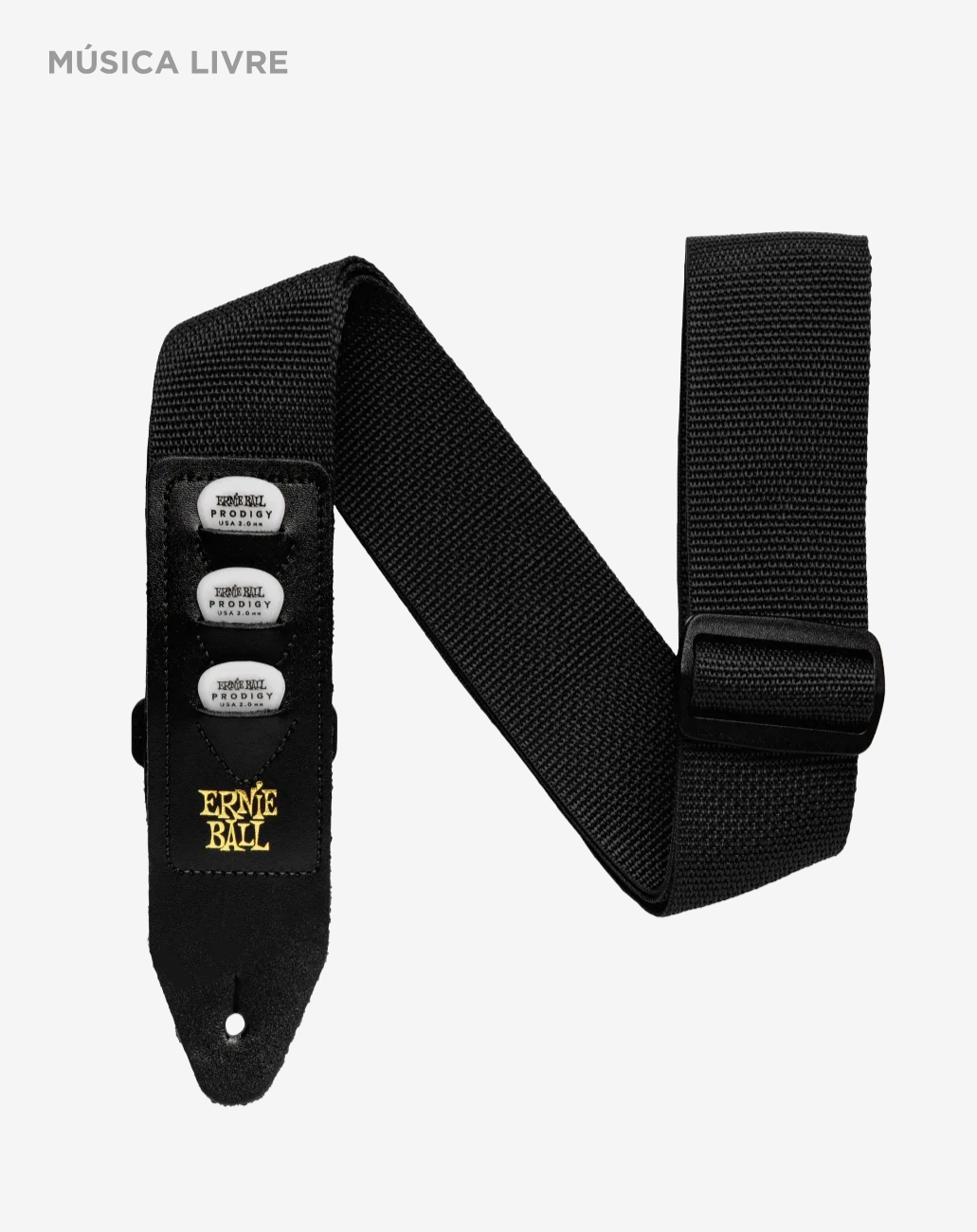 Correia Ernie Ball Polypro Porta Palheta - guitarra e baixo