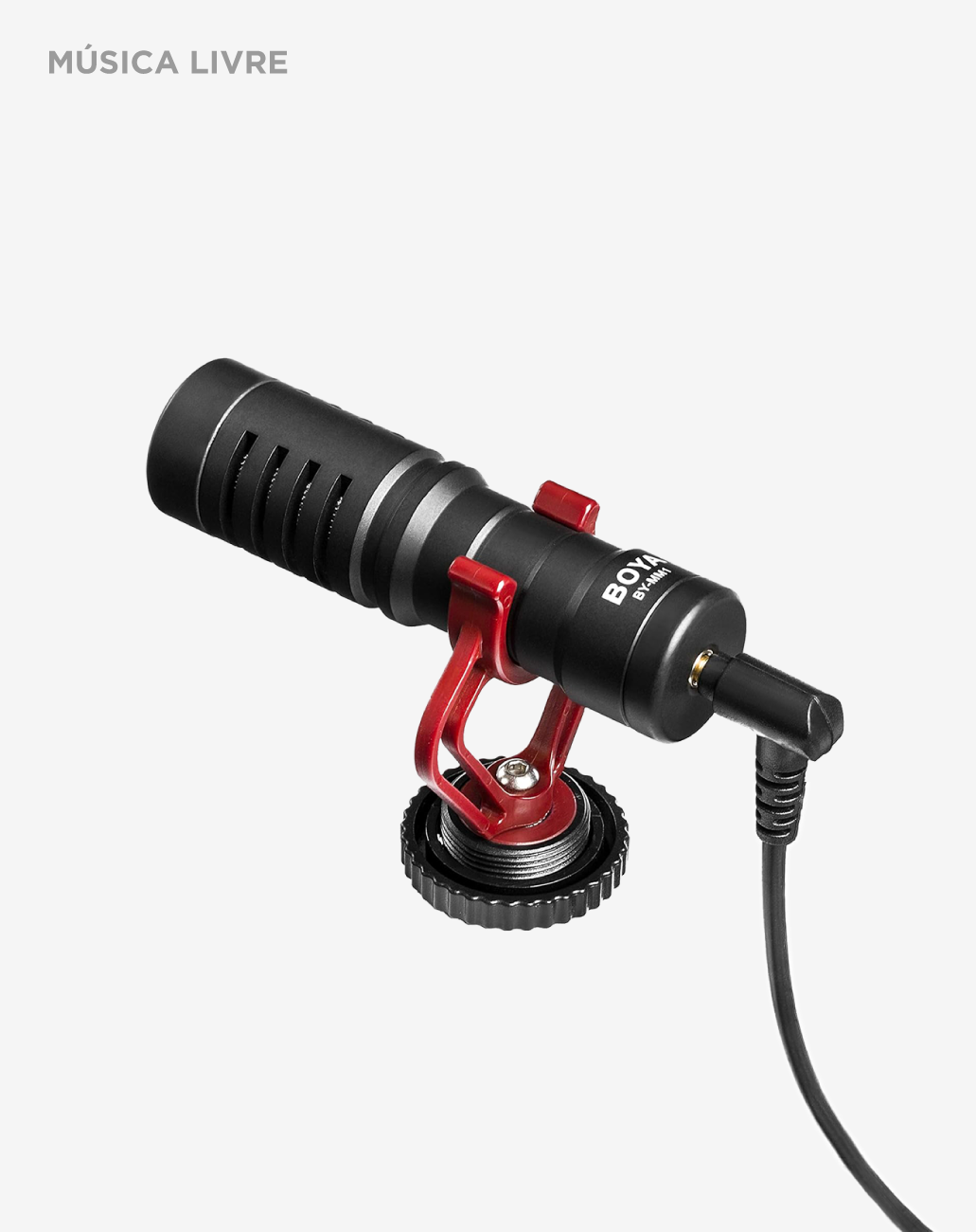 Microfone Boya BY-MM1 Condensador Cardioide Preto