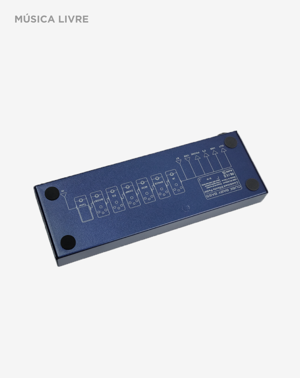 Pedal De Efeito para Baixo M-Vave Cuvave Cube Baby Bass