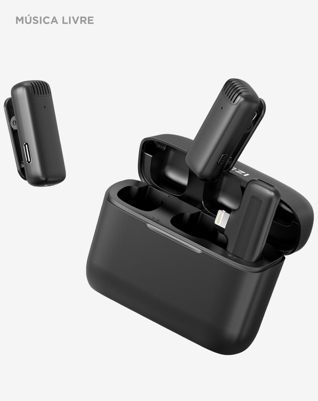 Microfone Ulanzi J12 Wireless Lapela