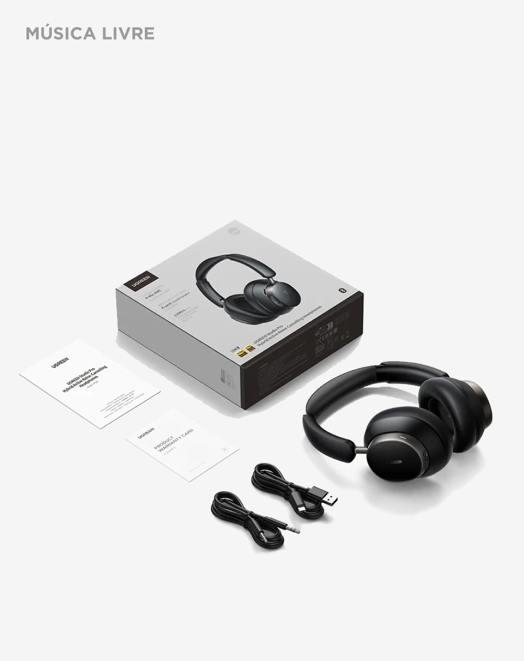 Fone de ouvido Ugreen Studio Pro