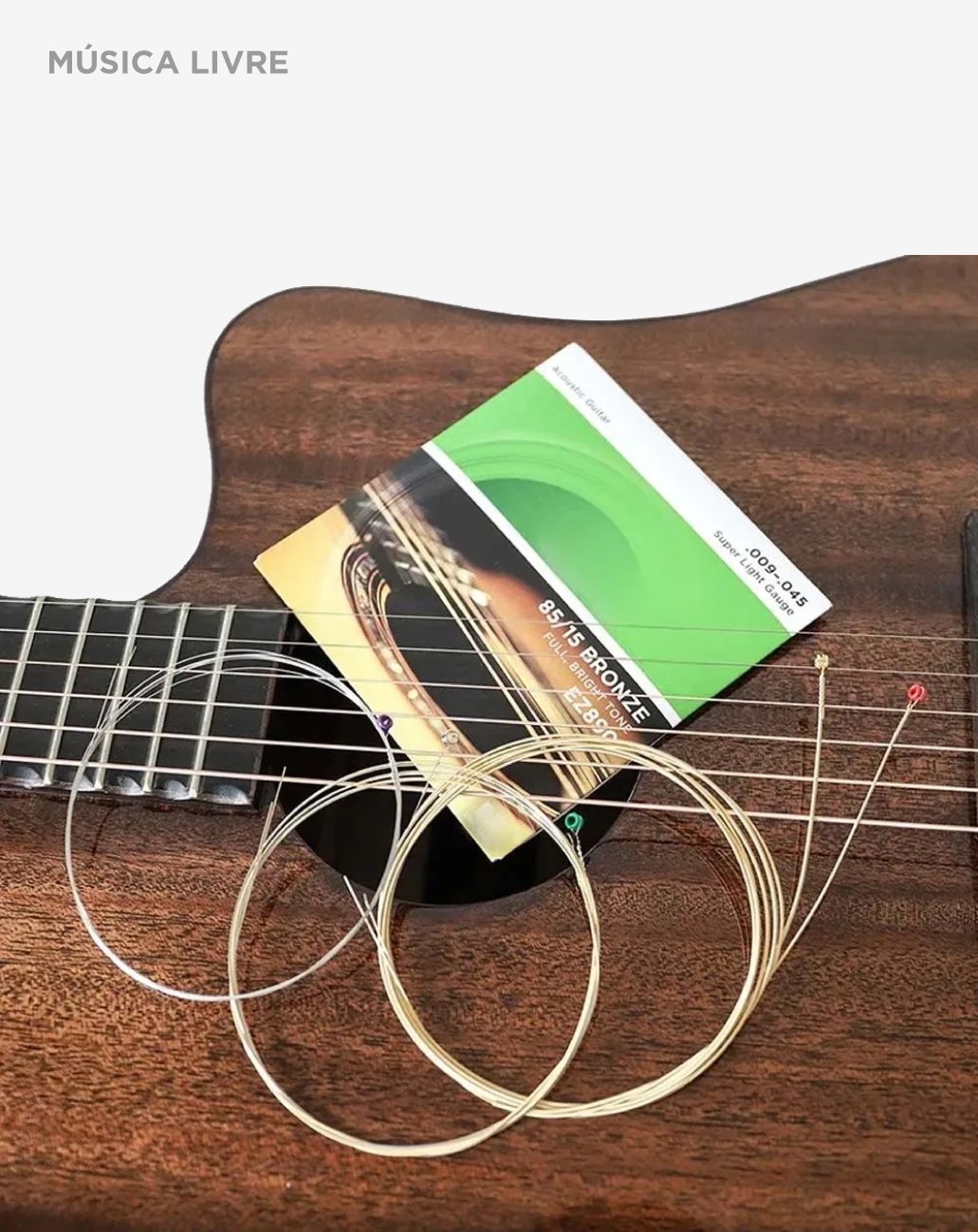 Acordoamento D’Addario para violão