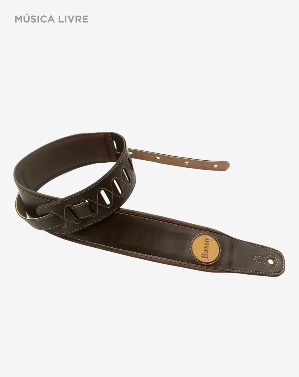 Correia Classic Basso para baixo e guitarra - marrom