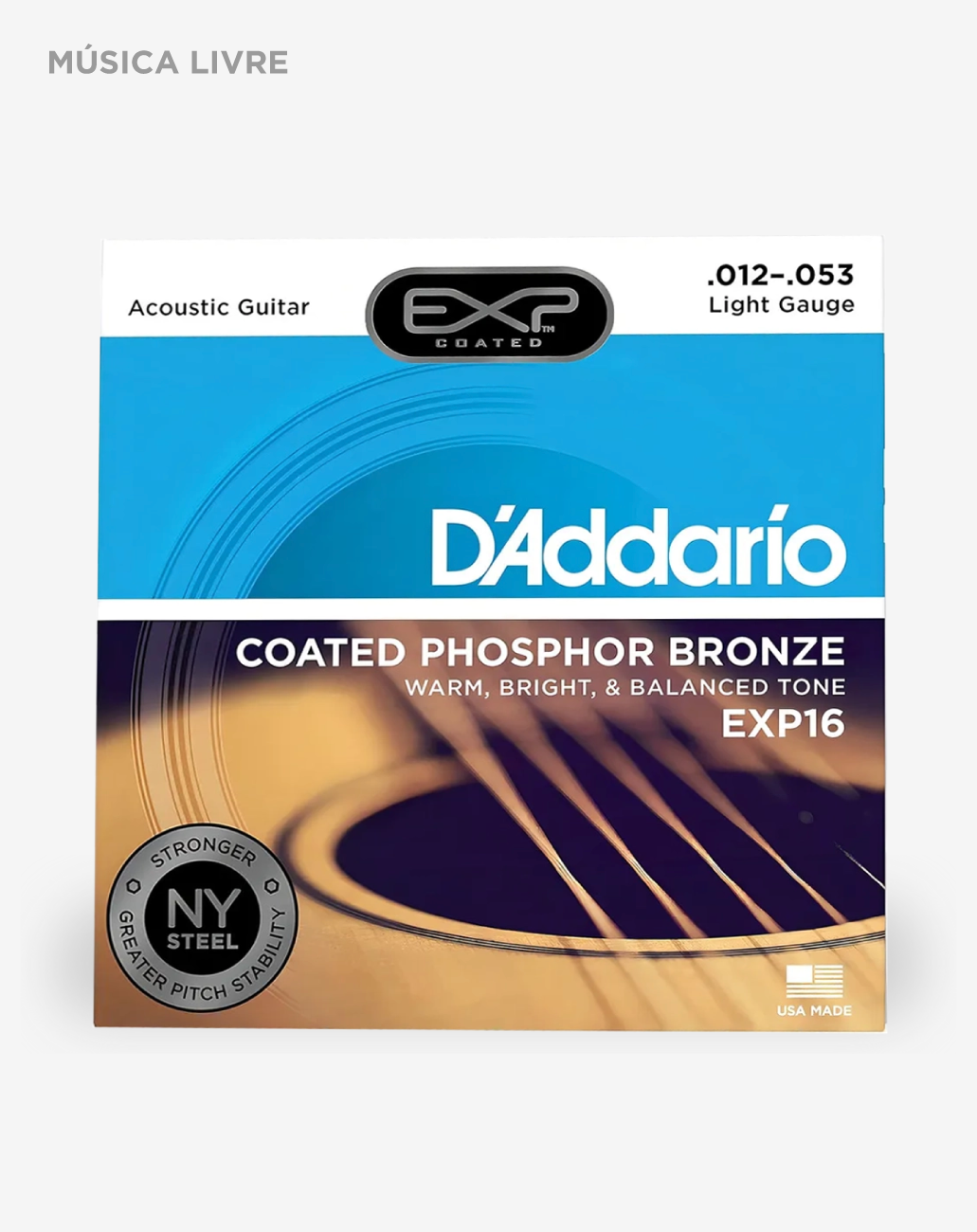 Acordoamento D’Addario para violão