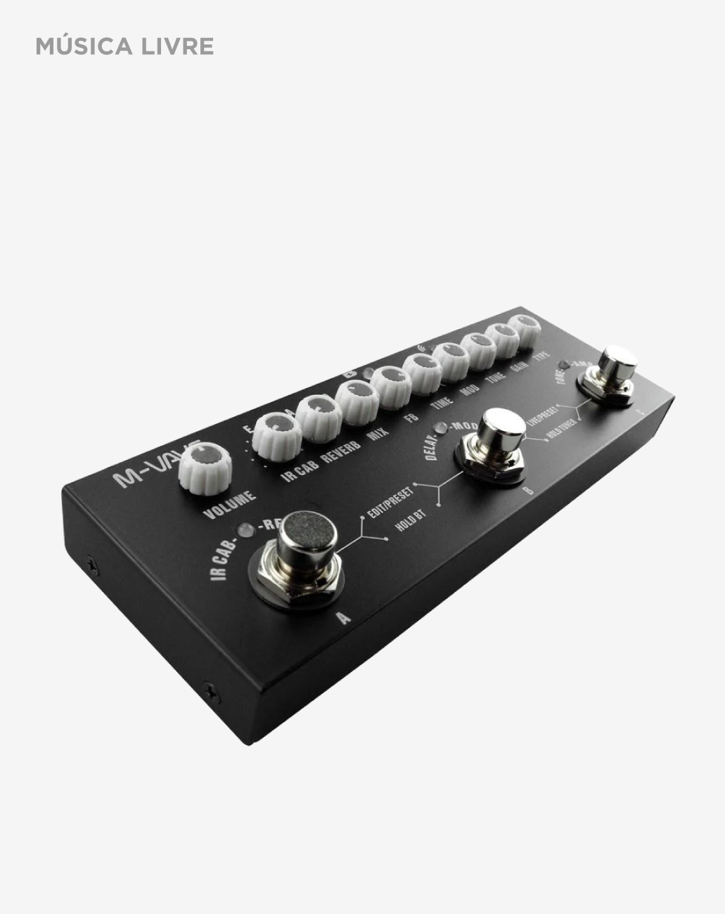 Pedal De Efeito M-Vave Cuvave Cube Baby Multifuncional Guitarra