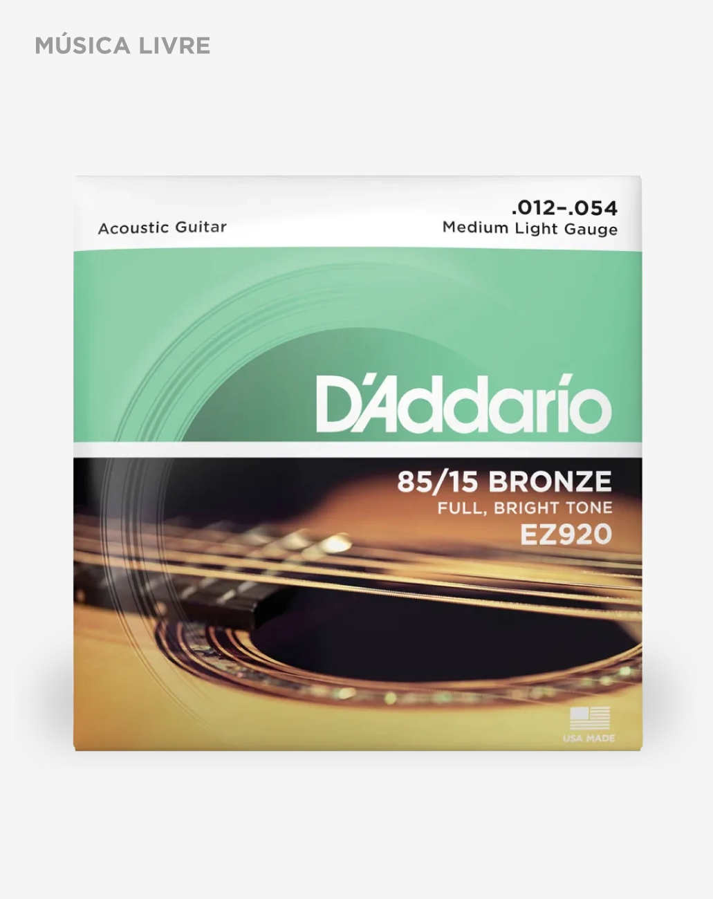 Acordoamento D’Addario para violão