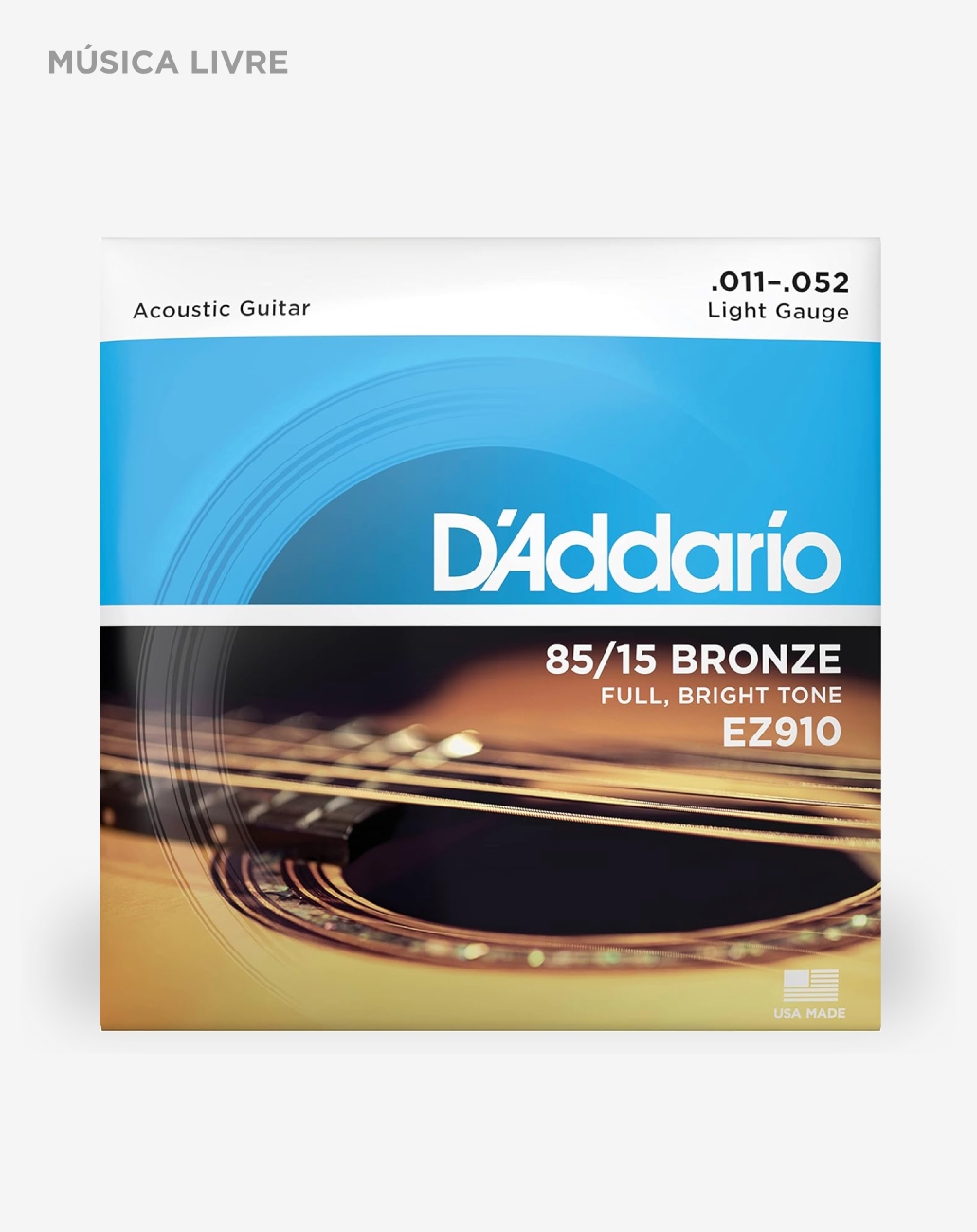 Acordoamento D’Addario para violão